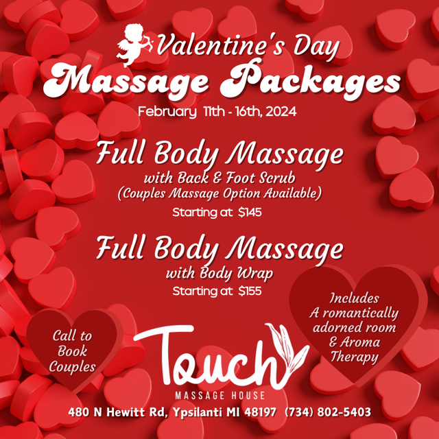 Massage Packages Touch Massage House